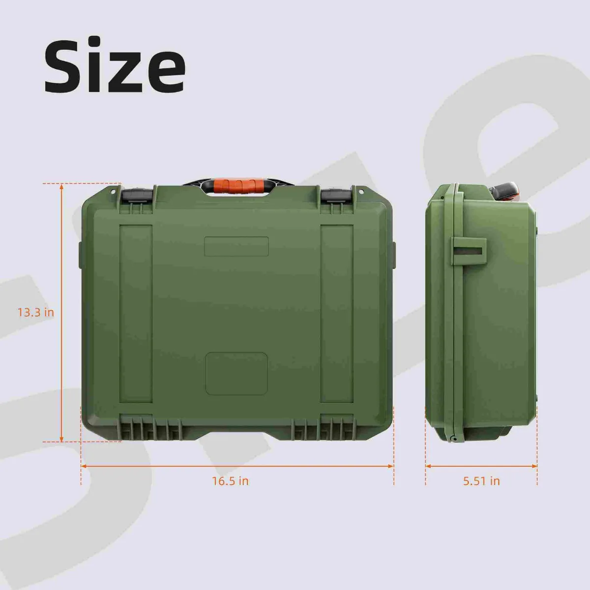 Precision Molded Foam Interior Starlink Mini Green Case